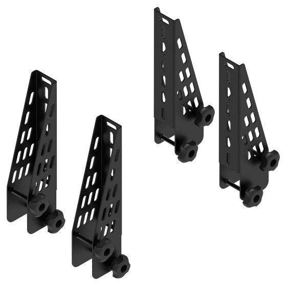 Set de 4 Opritori Metalici CRUZ Load Stop CZ941-028, Înălțime 18 cm, Compatibil cu Cruz Cargo Xpro 2022, Previne Deplasarea Laterală a Mărfurilor