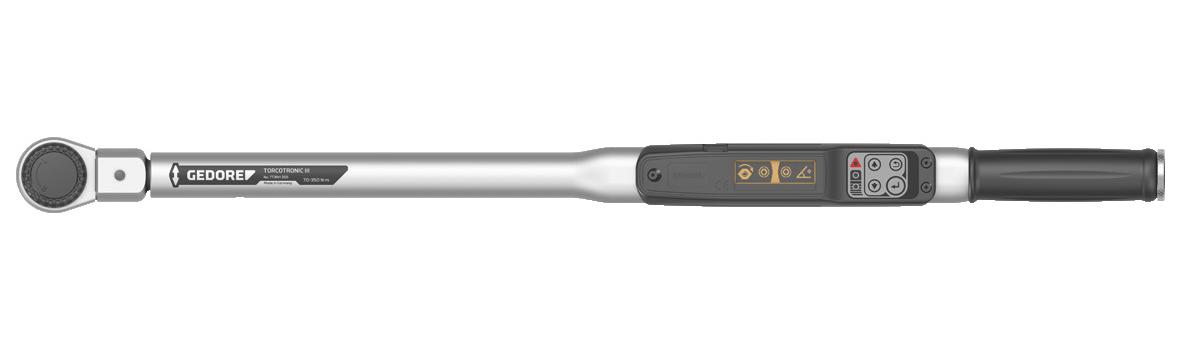 Cheie dinamometrică electrică TorcoTronic III, 1/2", 10-120 Nm, GEDORE, Model GED3KH120