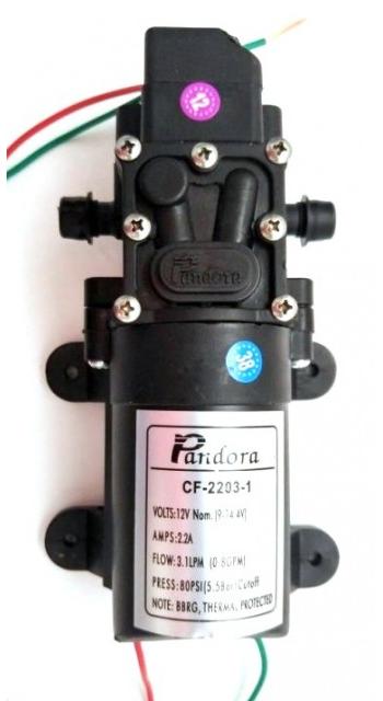 Pompa de presiune pentru pulverizator cu acumulator (prindere colier)