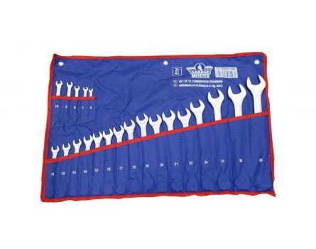 Set de 21 Chei Combinate Garage Meister GM51890, Dimensiuni 6-32 mm, Husă din Tetron
