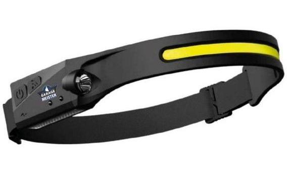 Lanternă frontală LED GARAGE MEISTER 54004, 3W, 350 lumeni, senzor de mișcare, reîncărcabilă, acumulator Li-ion 3.7V, 1200 mAh