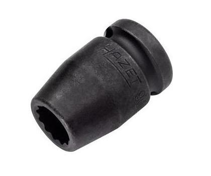 Cheie tubulară de impact HAZET HZ900SZ-12, lungime 38 mm, deschidere 12 mm, prindere pătrată 1/2 inch