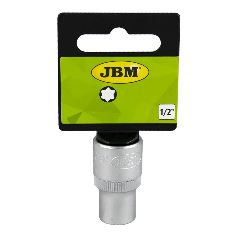 Cheie tubulară JBM 10084, profil Torx, 1/2", mărime E20