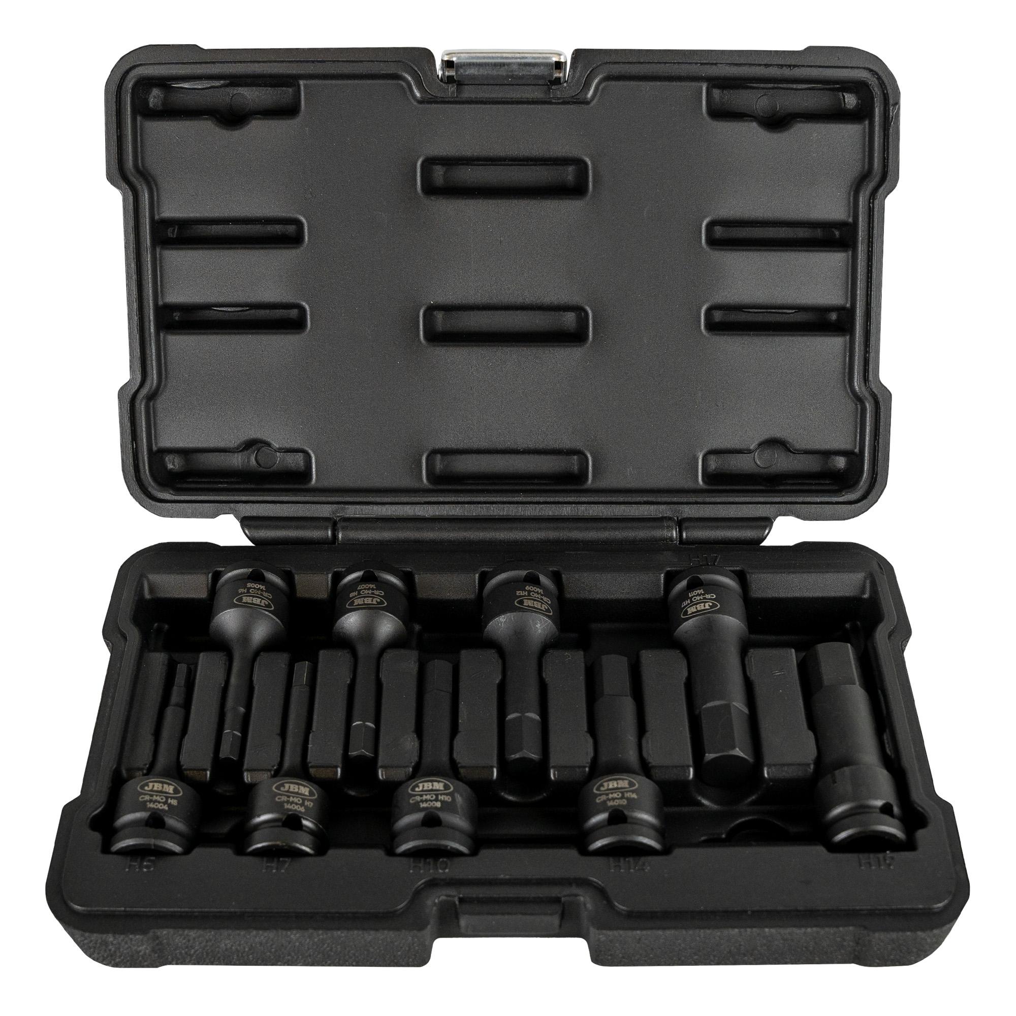 Set de 8 Chei Imbus de Impact Hexagonale Lungi 1/2", JBM 52339