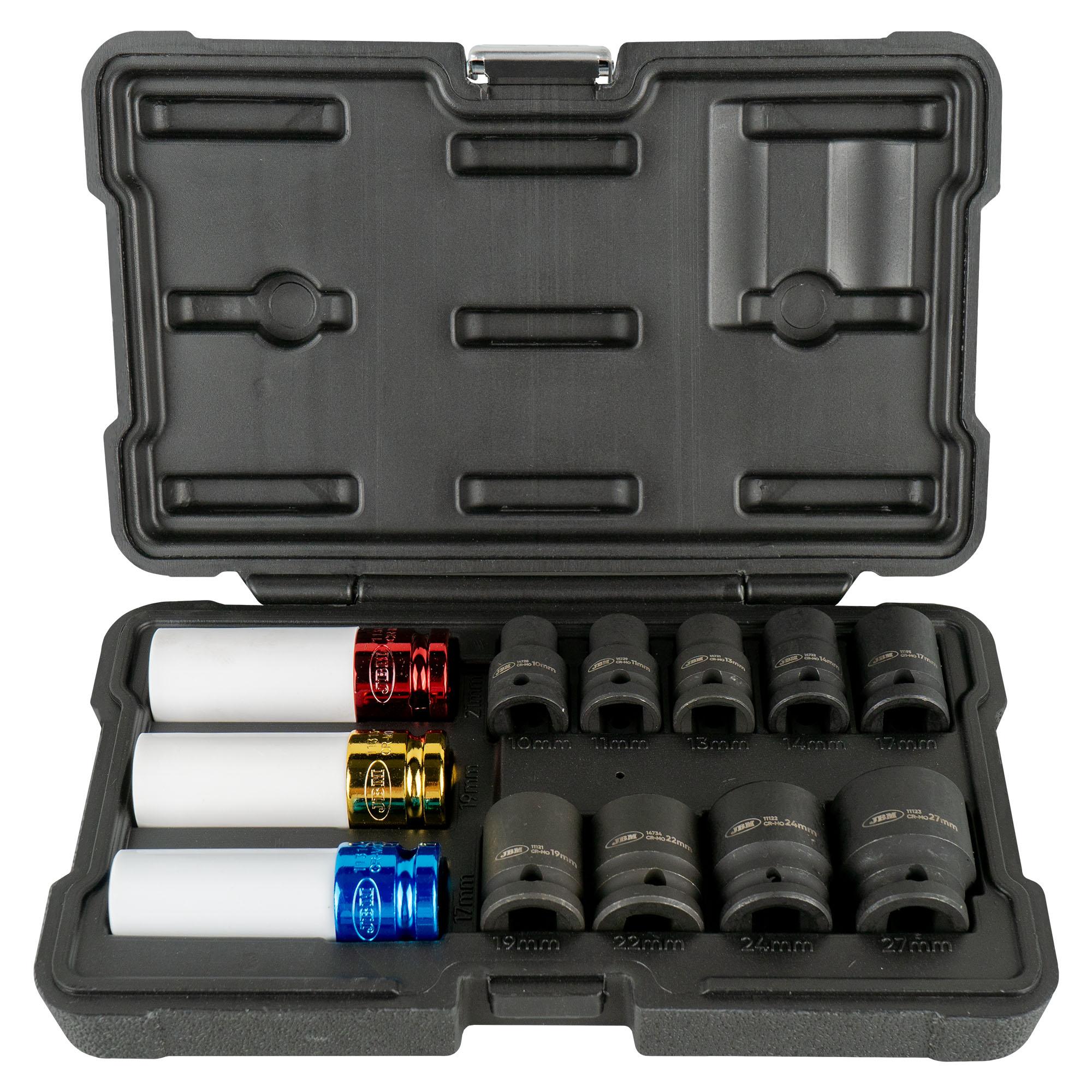 Set de 12 Chei Tubulare de Impact 1/2", Model JBM 52343