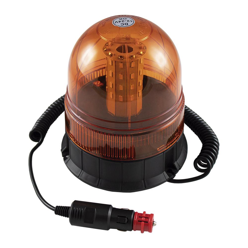 Girofar LED cu intermitență JBM 52375, bază magnetică, tensiune 12-24 V