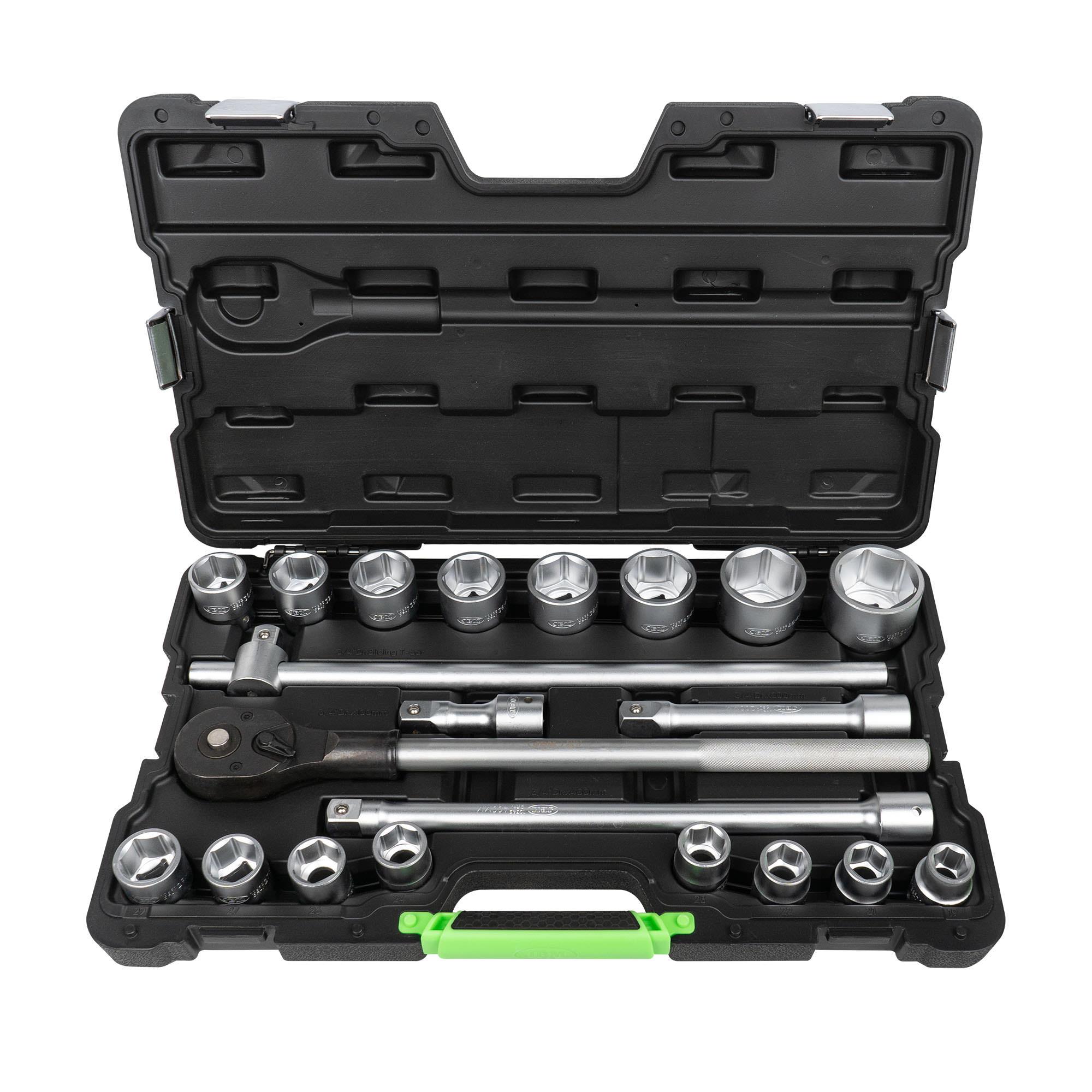 Set de 21 Piese cu Tubulare Hexagonale 3/4", JBM 53727