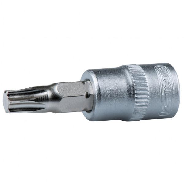 Cheie tubulară KS TOOLS 911.1446, profil Torx T30, antrenare pătrată 1/4 inch, lungime 37 mm, oțel crom-vanadiu