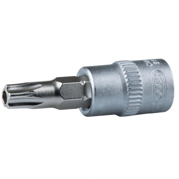 Cheie Tubulară KS TOOLS 911.1464, Antrenor Pătrat 1/4 Inch, Profil Torx TB20, Lungime 37 mm, Oțel Crom Vanadiu