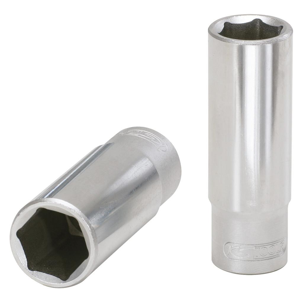 Cap de cheie tubulară hexagonală de 10 mm, lung, pentru clichet de 3/8"