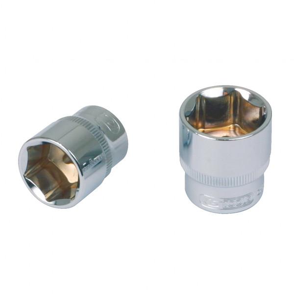 Cheie tubulară KS TOOLS 918.1219, pătrat de antrenare 1/2 inch, deschidere 19 mm, lungime 40 mm, oțel crom-vanadiu