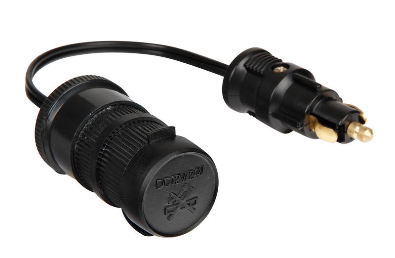 Adaptor pentru priză auto DIN la standard LAMPA LAM39028, 12/24V, 8A, cu capac de protecție împotriva prafului
