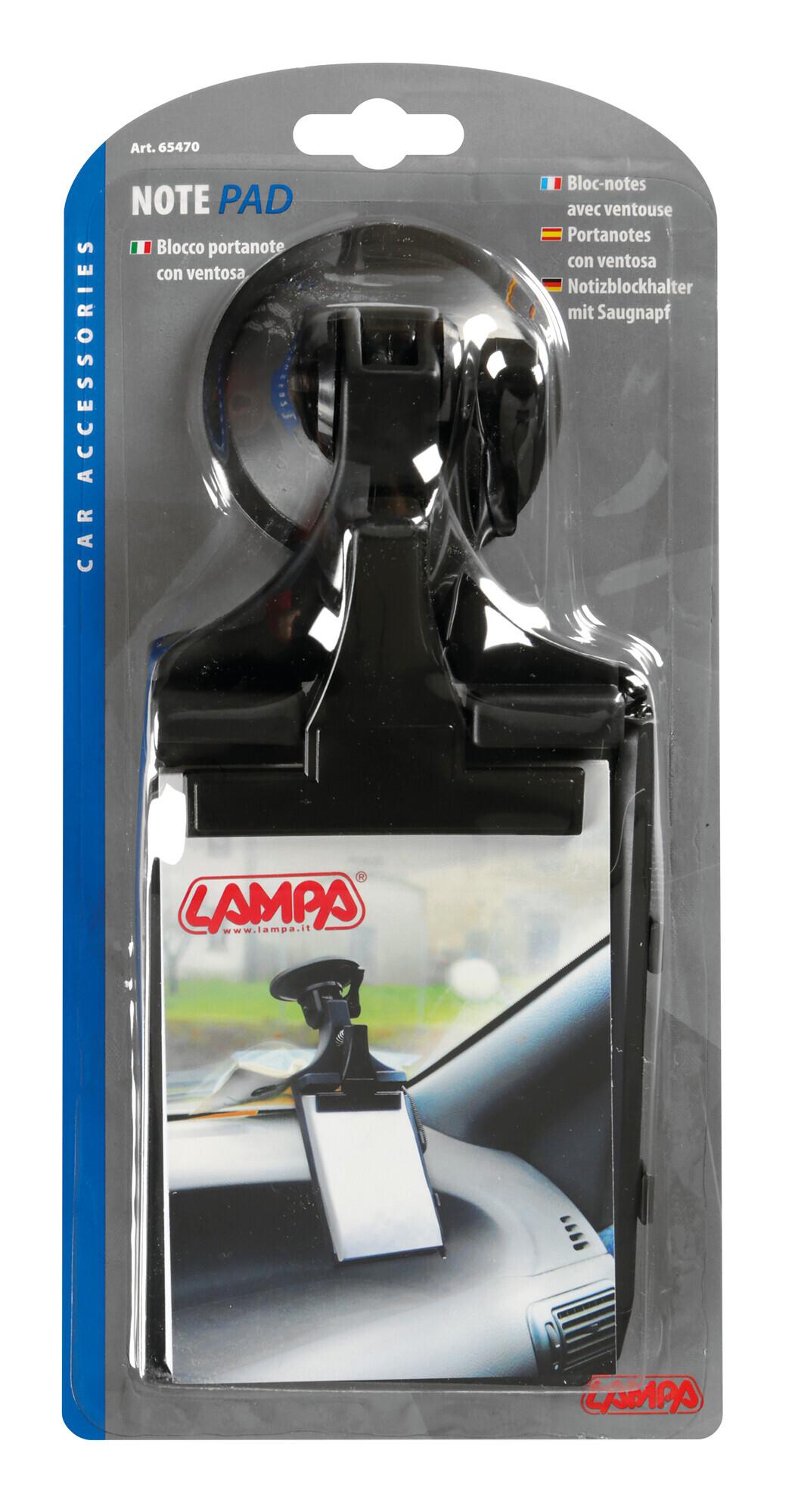 Caiet cu ventuză pentru bord auto, model LAMPA LAM65470
