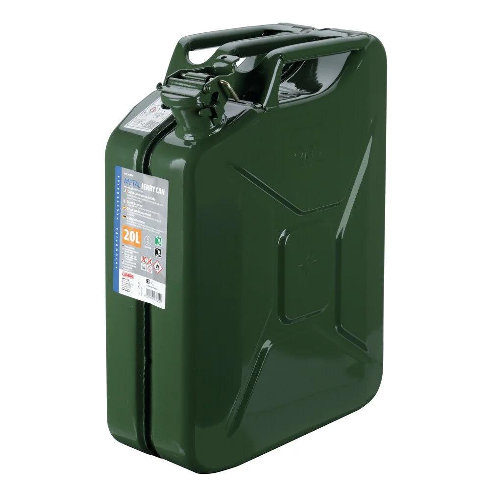 Canistră Metalică LAMPA LAM67000, 20 Litri, Compatibilă cu Motorină, Benzină fără Plumb și Kerosene