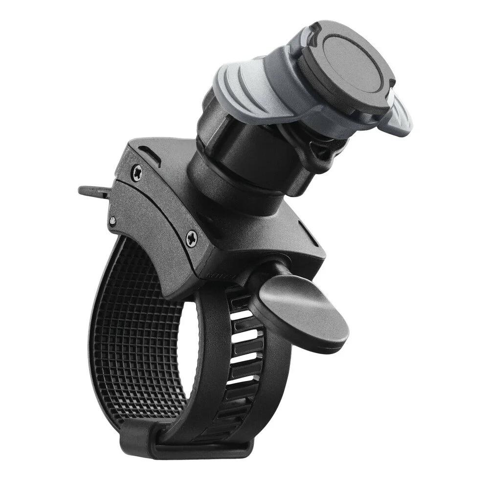 Adaptor universal pentru suport de telefon mobil pentru motocicletă LAMPA Optiline LAM90437, negru, potrivit pentru ghidoane cu diametru de 15 - 40 mm