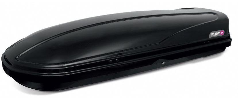 Cutie de Portbagaj Auto MODULA WeGo Black MBW4502, 450 Litri, Dimensiuni 175 x 82 x 44 cm, Sistem QuickRelease, Deschidere Dublă, Greutate Maximă Suportată 75 kg