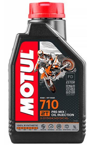Ulei de motor pentru motociclete MOTUL 710 2T, 1 litru