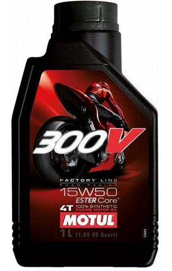 Ulei de motor pentru motociclete MOTUL 300V FL Road Racing 15W50 - 1 Litru
