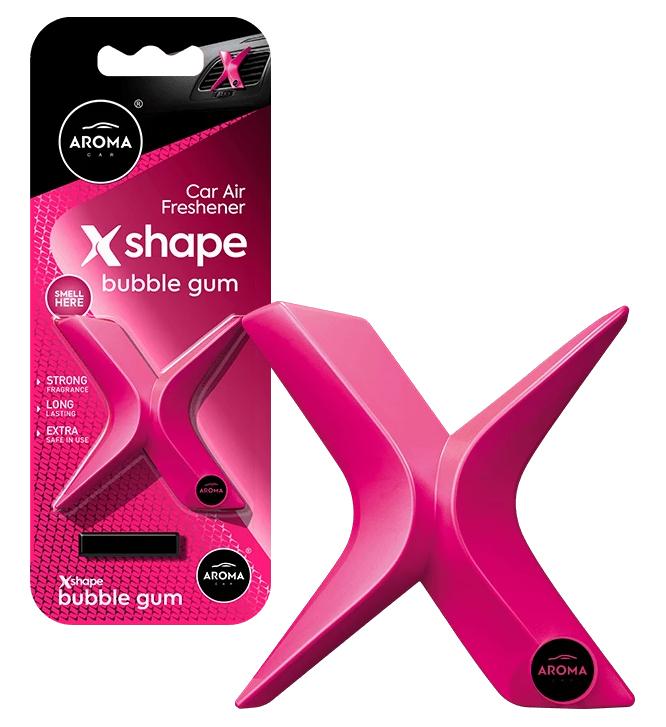 Odorizant Auto Solid MTM Aroma Car X Shape, Parfum Bubble Gum, 8g, Cod 10957