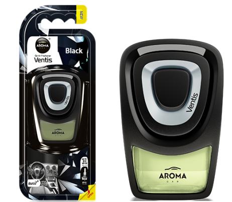 Odorizant Auto MTM Aroma Car Ventis pentru Ventilație, Parfum Black, Cod 63104