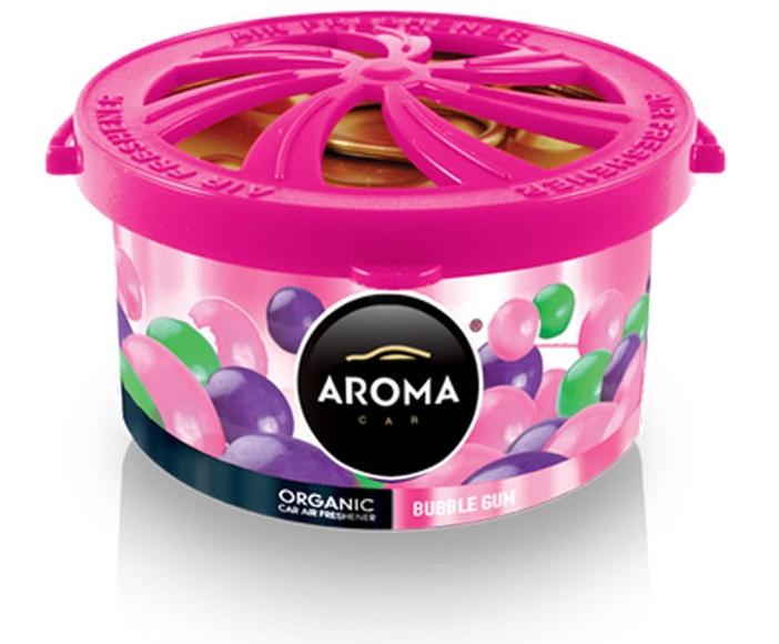 Odorizant Auto MTM Aroma Car Organic, Conservă cu Parfum Gumă de Mestecat, Cod 92092