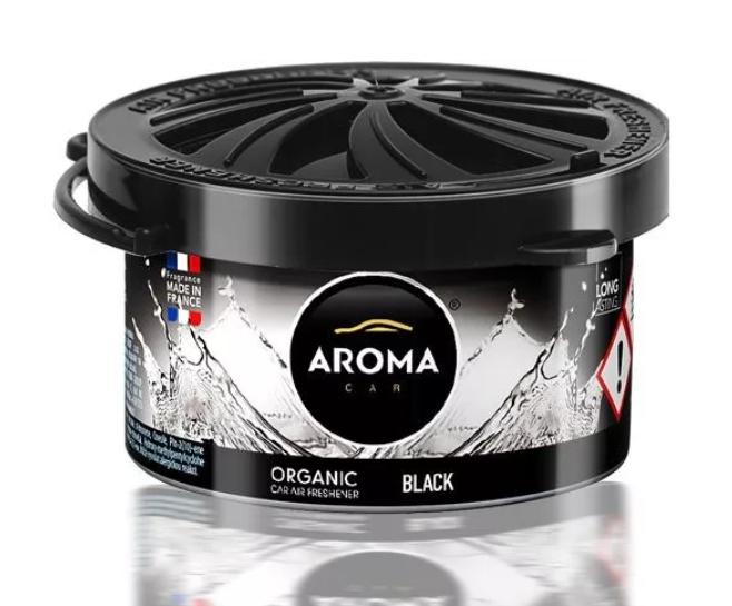 Odorizant auto tip conservă, MTM Aroma Car MTM92103, Organic, aromă Black Classic
