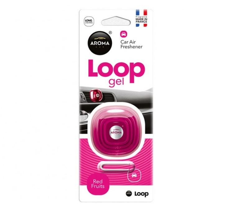 Odorizant auto MTM Aroma Car Loop 92843, parfum Fructe Roșii, pentru ventilație
