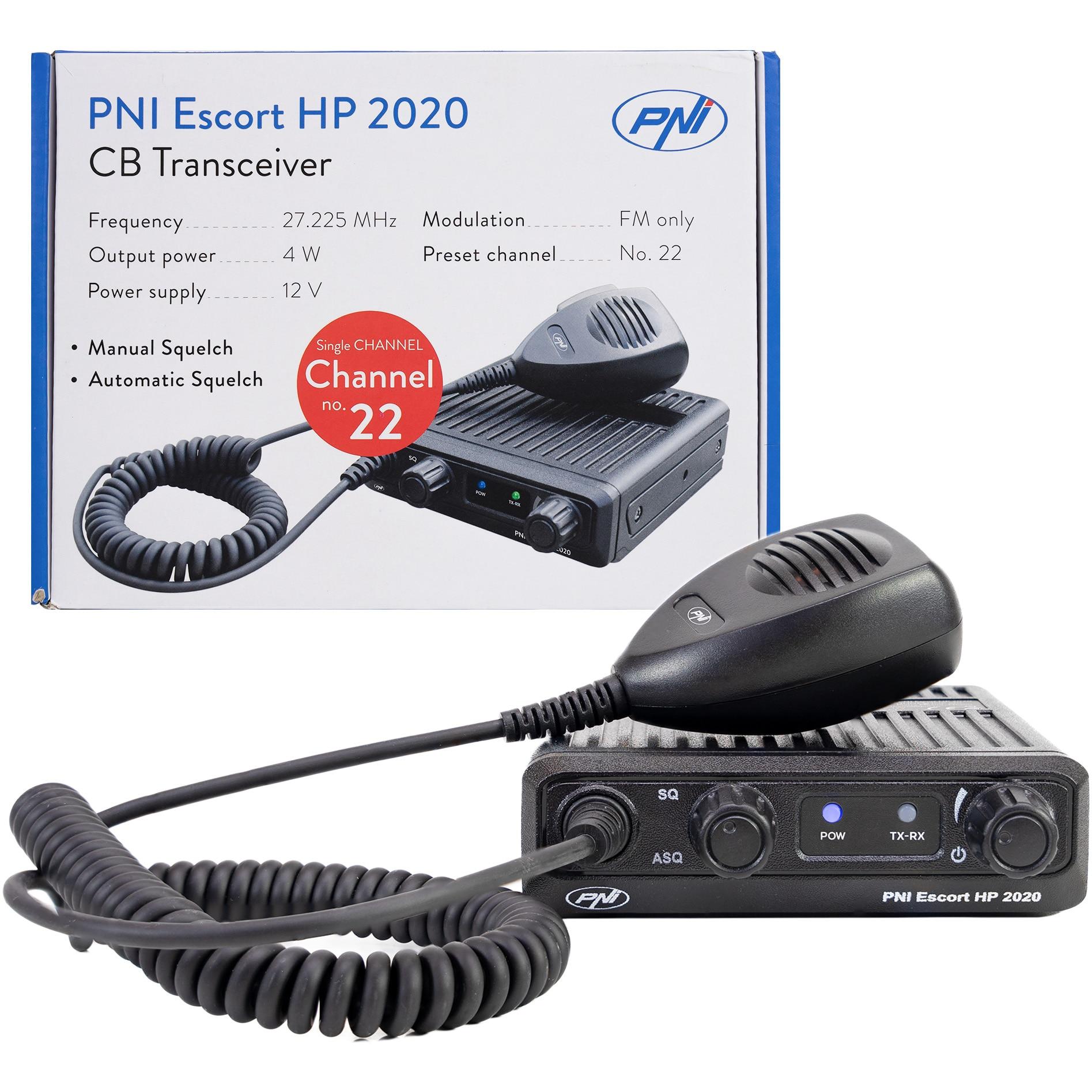 Stație Radio CB Portabilă PNI Escort HP 2020, 22 Canale