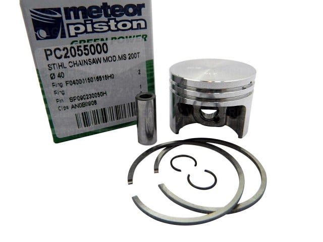 Piston complet pentru drujbă compatibil Stihl MS 200, 200T, Meteor Ø 40 mm