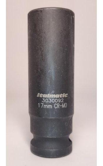 Cheie tubulară lungă de impact PANGUS PNG3030092, cu antrenor pătrat de 1/2 inch și deschidere de 17 mm