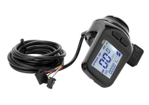 Display pentru bicicletă/scuter electric cu accelerație integrată