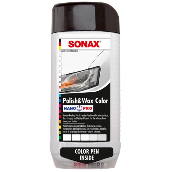 Loțiune pentru ceruire și lustruire SONAX, 500 ml, alb