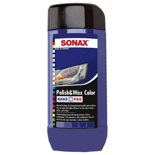 Loțiune de ceruire și lustruire SONAX SO296200, 500 ml, albastru