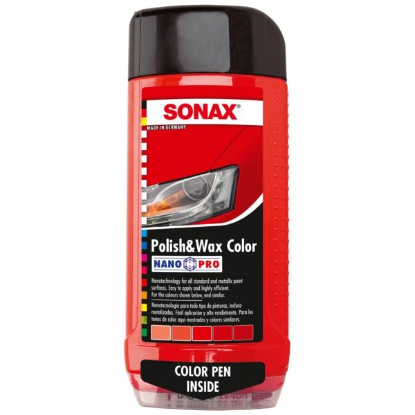 Loțiune pentru ceruire și lustruire SONAX, 500 ml, roșie, cod SO296400