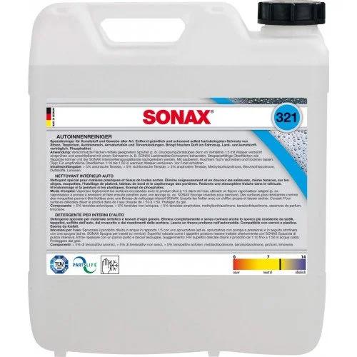 Soluție de curățare tapițerie SONAX Interior Cleaner, 10 litri, cod produs 321605
