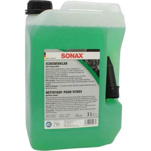 Soluție de Curățare Geamuri SONAX Clear Glass, 5 Litri, Fără Fosfați