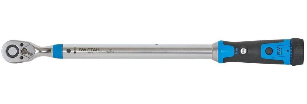 Cheie dinamometrică SW-Stahl SW03874L, cuplu de strângere 40-200 Nm, prindere pătrat de 1/2 inch, lungime 526 mm