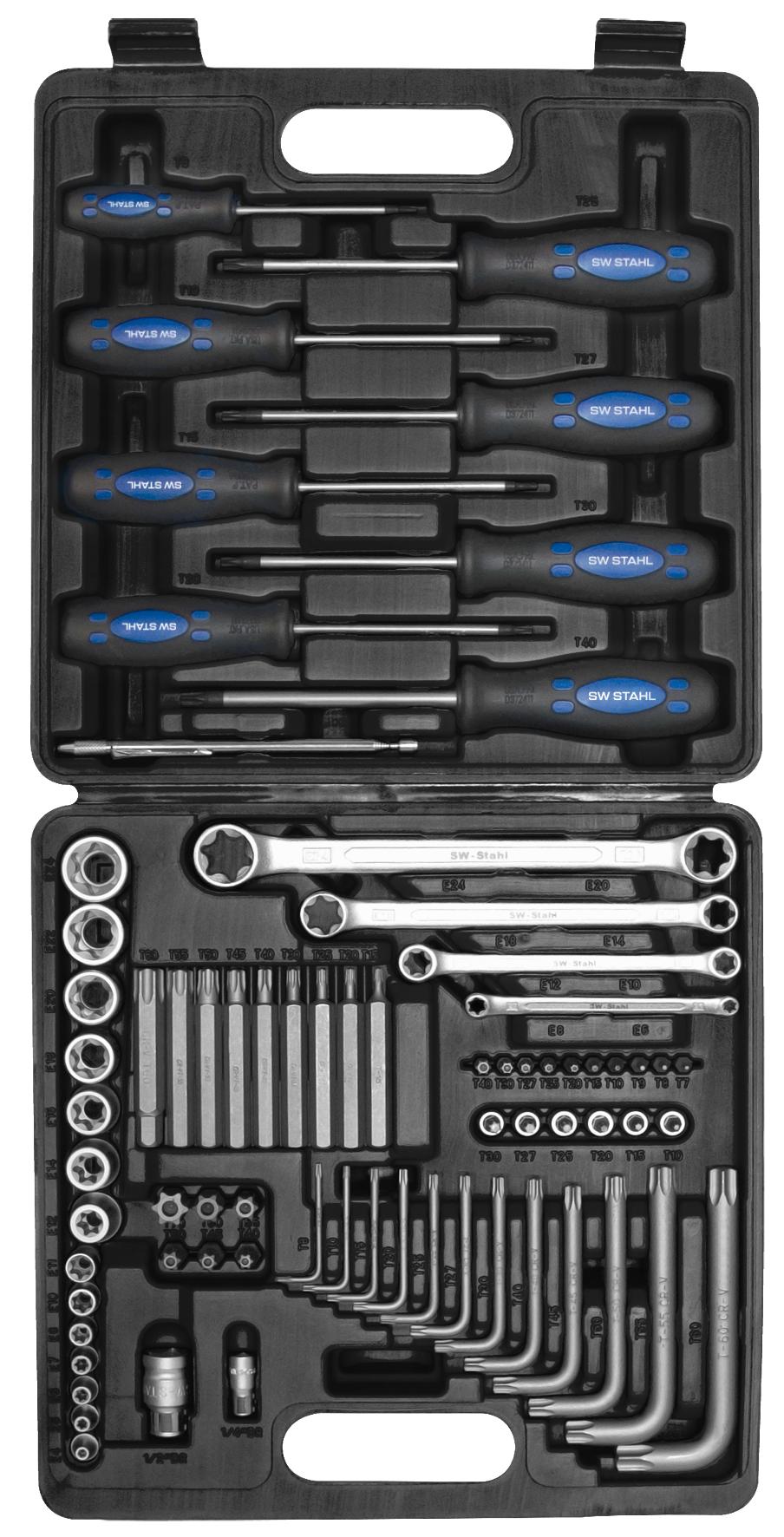 Set de 72 de șuruburi pentru profile E și T, dimensiuni 1/4", 1/2" și 3/8"