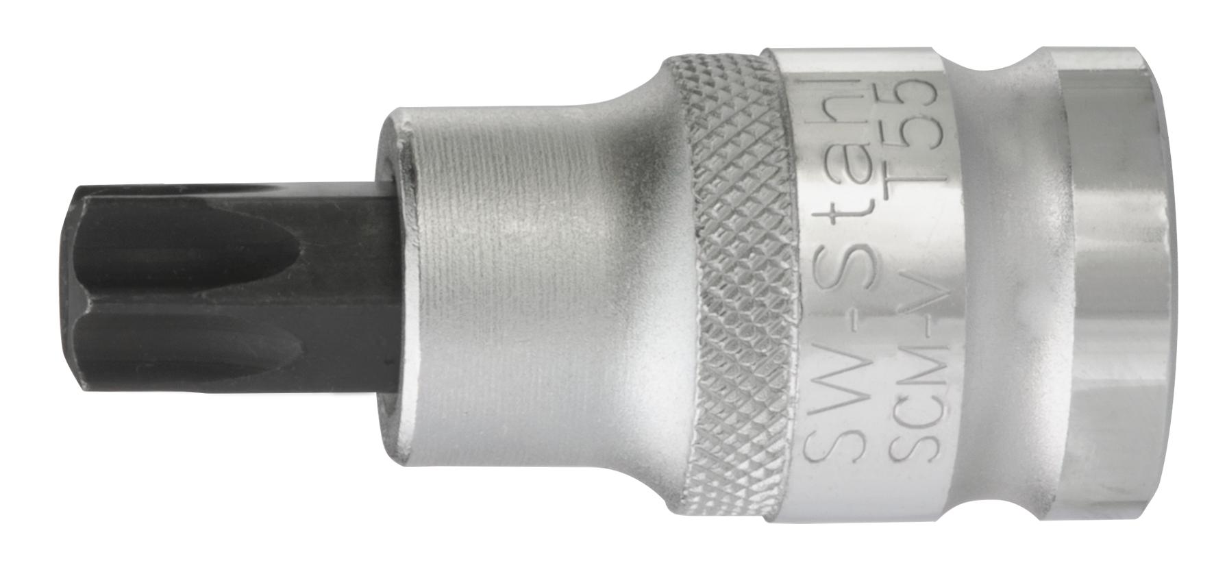 Bit pentru șurubelniță, 1/2", profil Torx T55, lungime 53 mm
