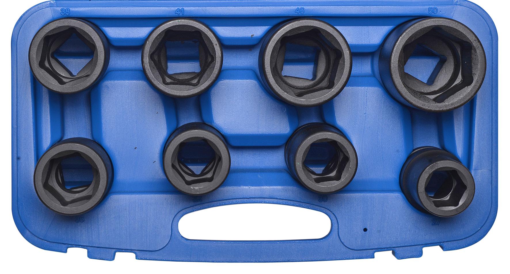 Set de Chei pentru Impact, 1", Dimensiuni 27-50 mm, 8 Bucăți