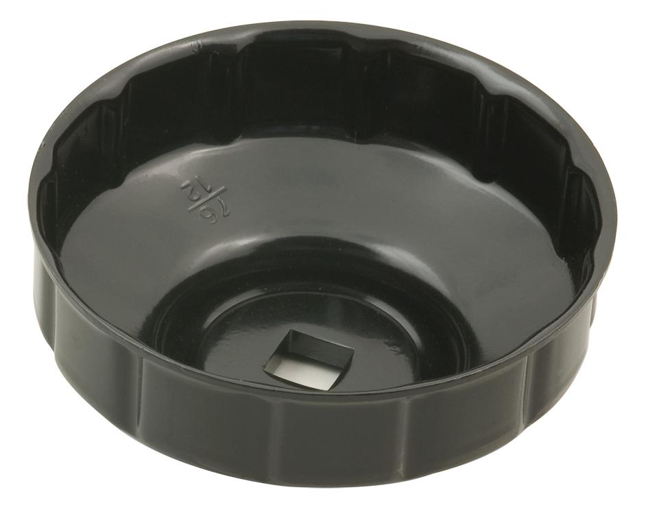 Cheie din oțel pentru filtru de ulei, antrenare 3/8", diametru 76 mm, 12 caneluri