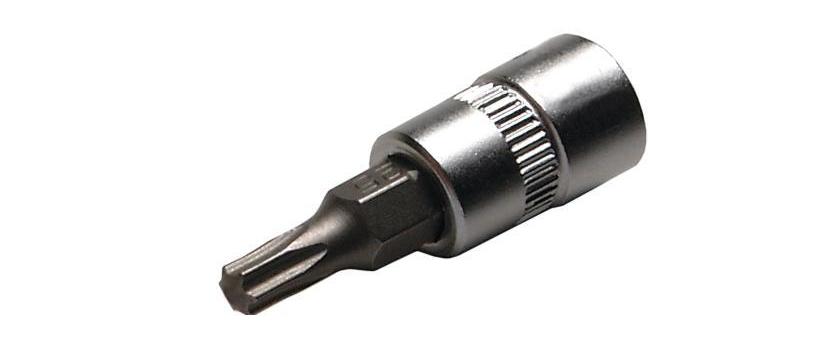 Cheie tubulară Torx T25 SW-Stahl, antrenare pătrată 1/4 inch, lungime 36 mm, oțel crom-vanadiu