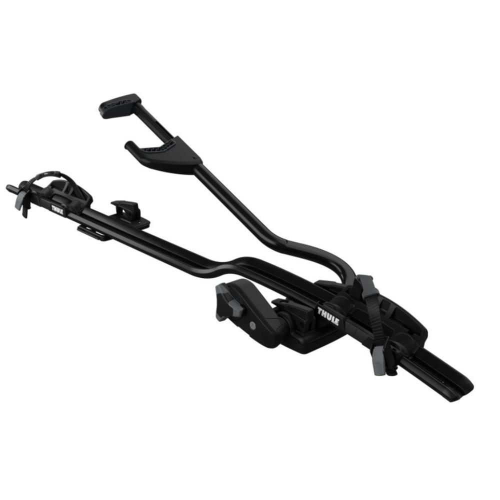 Suport Auto pentru Bicicletă THULE ProRide 598002, Oțel Negru, Montaj pe Bare Transversale, Capacitate de Încărcare 20 kg