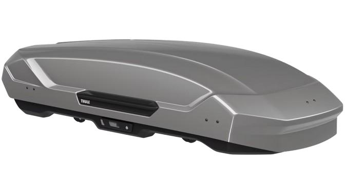 Cutie Portbagaj Auto THULE Motion 3 L (Model 639701) - 450 Litri, Deschidere Dublă, Capacitate Maximă 75 kg, Dimensiuni 194 x 89 x 43 cm, Culoare Titan Lucios