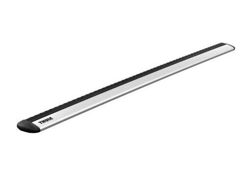 Set de bare transversale din aluminiu THULE WingBar EVO 127 (cod 711300), profil aerodinamic, argintii, 127 cm lungime