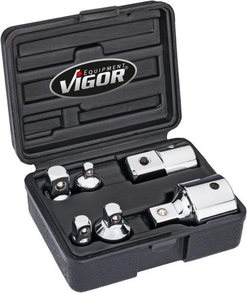 Set adaptoare pentru creștere și reducere a dimensiunii, cu clichet VIGOR V1293