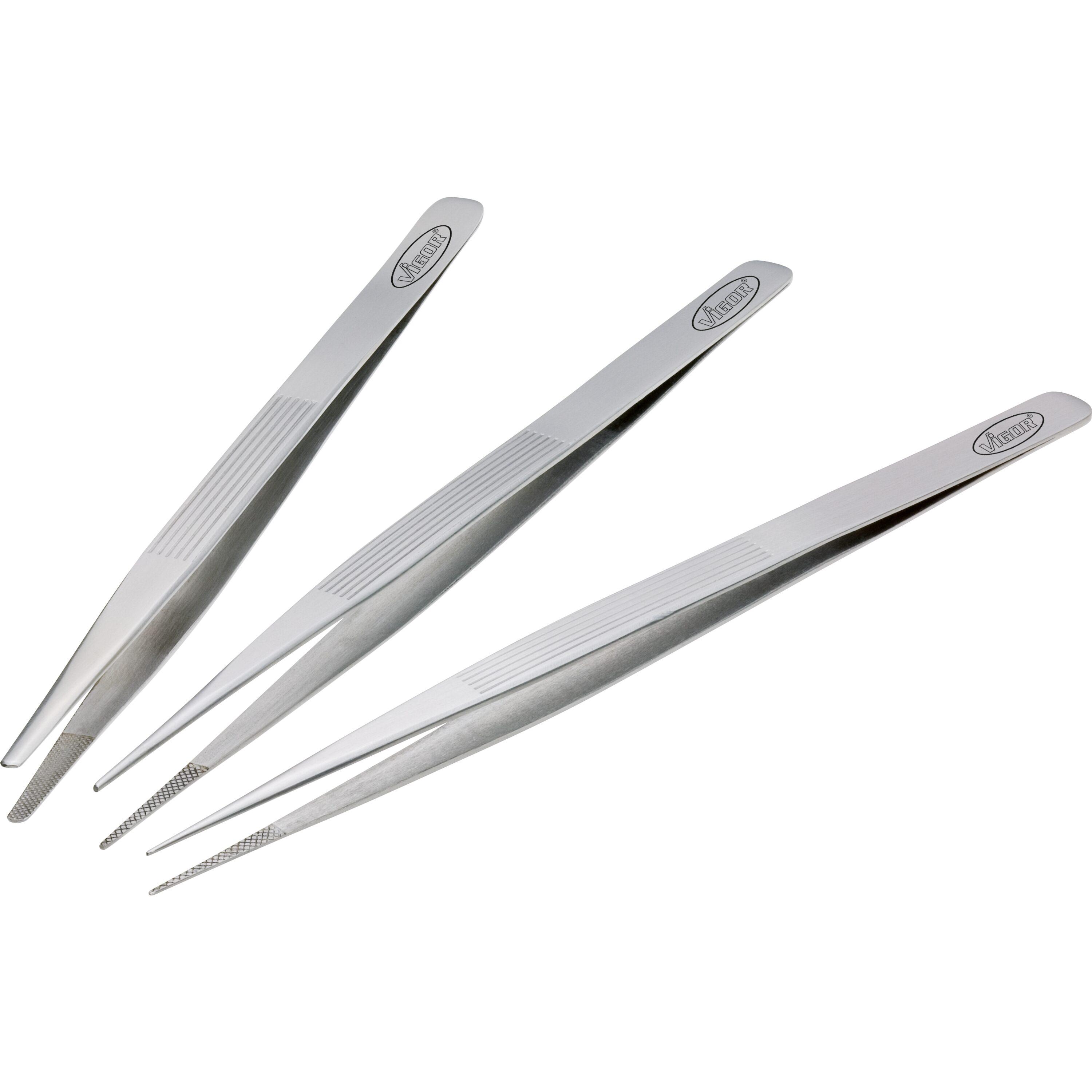 Set de 3 Pensete VIGOR V1438 din Oțel Inoxidabil