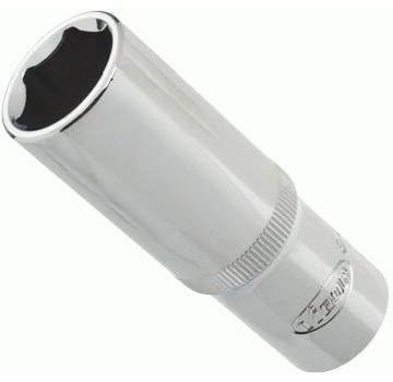 Cheie tubulară hexagonală Vigor V2588, prindere pătrată 1/2 inch, deschidere 17 mm, lungime 77 mm