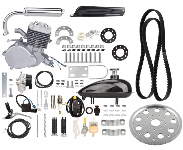 Kit bicicletă motor 80 cc 2 TIMPI (curea transmisie)